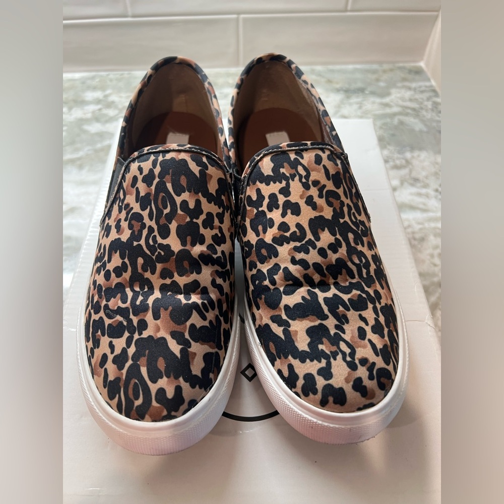 Steve Madden Leopard Print Symba Slip-On, Size 7.5